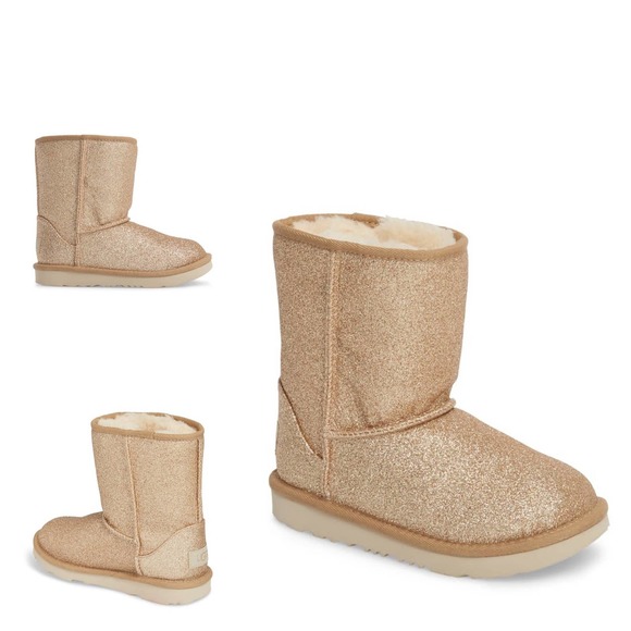 UGG Youth Boot Classic II Glitter Water Resistant - Picture 2 of 10